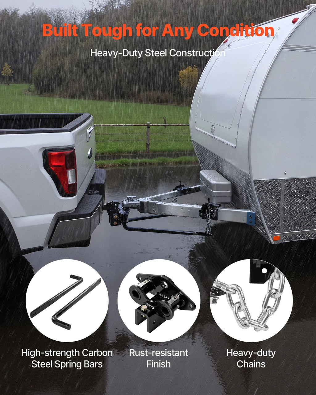 10000 lbs Weight Distribution Hitch with 2 in Shank and 2-5/16 in Ball E583