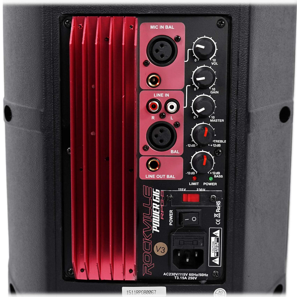 8" Powered Active DJ PA Speaker System S324